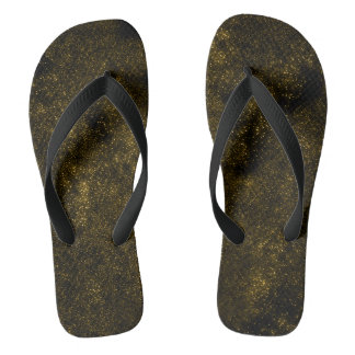 Goldene Galaxy Flip Flops