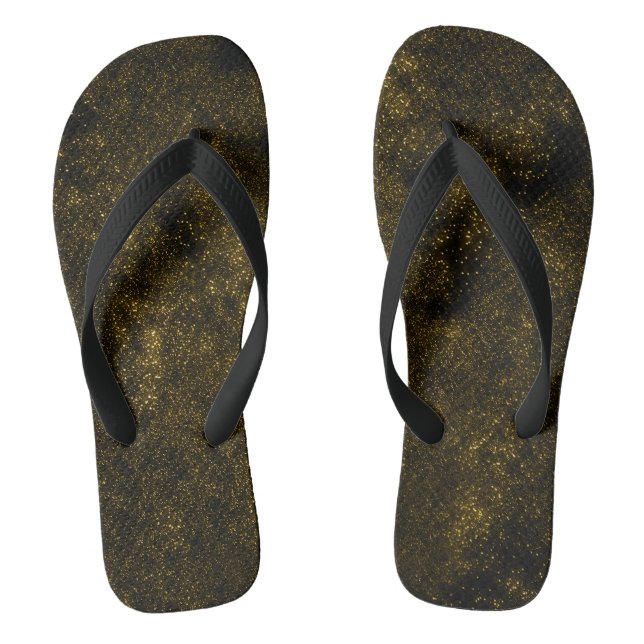 Goldene Galaxy Flip Flops (Fußbett)