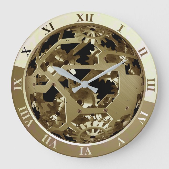 Goldene Gänge Große Wanduhr (Vorderseite)