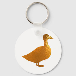 Goldene Gänse Schlüsselanhänger
