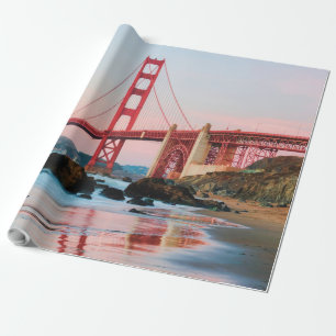 Goldene Gartbrücke Geschenkpapier