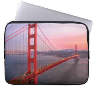 Goldene Gartbrücke Laptopschutzhülle