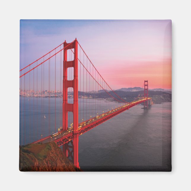 Goldene Gartbrücke Magnet (Vorne)