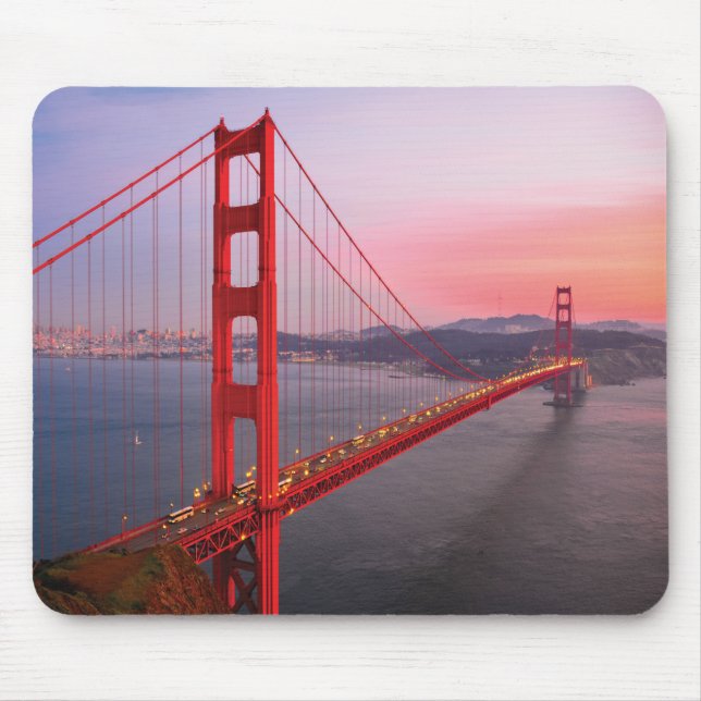 Goldene Gartbrücke Mousepad (Vorne)
