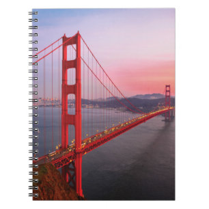 Goldene Gartbrücke Notizblock