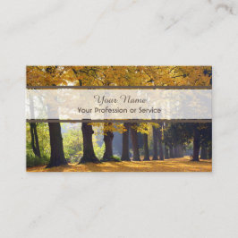 Goldene Gasse Naturschönheit Bio Holzstil Visitenkarte