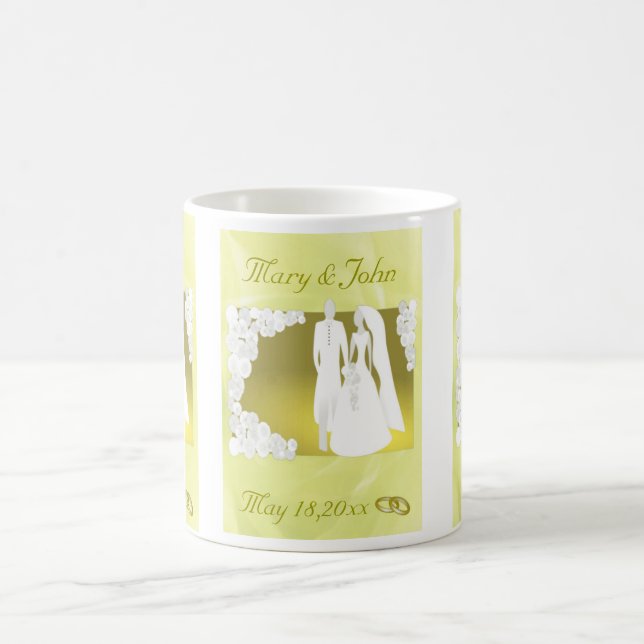 Goldene Gastgeschenk Hochzeit Kaffeetasse (Mittel)