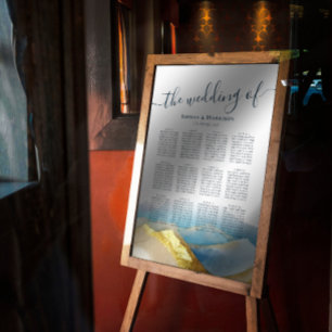 Goldene Gebirge Hochzeitsskalender Poster