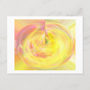 Goldene Geburt Ankündigungspostkarte