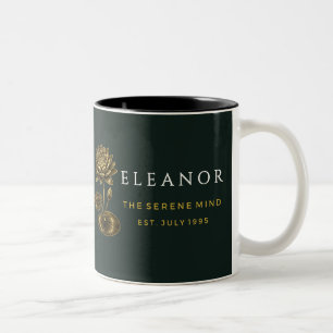 Goldene Geburtstagsblumen-Tasse - Juli Seerose Zweifarbige Tasse