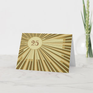 Goldene Geburtstagskarte Karte