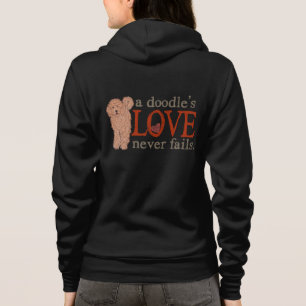 Goldene Gekritzel-Liebe versagt nie Hoodie