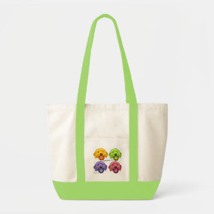 Goldene Gekritzel-Regel-Tasche Tragetasche