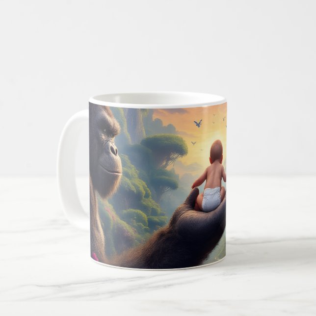 Goldene Gelassenheit Kaffeetasse (Vorderseite Links)