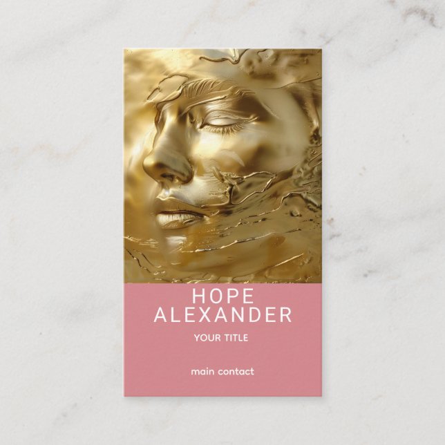 Goldene Gelassenheit Visitenkarte (Vorderseite)