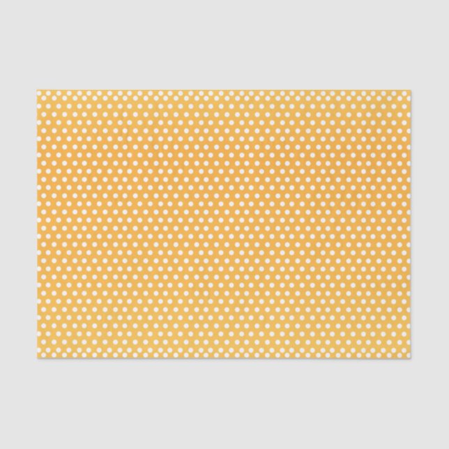 Goldene gelbe und weiße Tupfen Seidenpapier (Vorderseite)