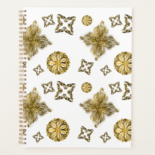 Goldene Geometrie-Elemente Planer (Vorderseite)