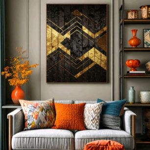 Goldene Geometrie Poster