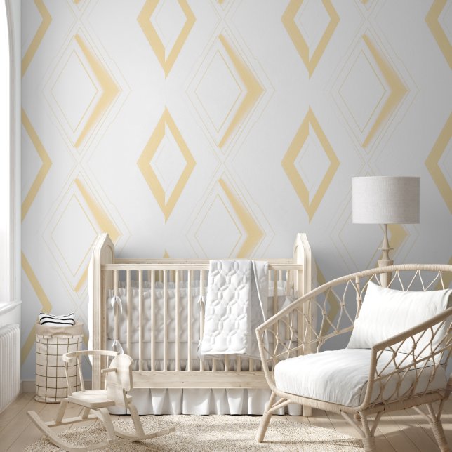 Goldene Geometrie Tapete (Kinder)
