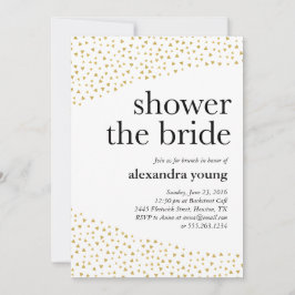 Goldene geometrische Einladungen für moderne Braut