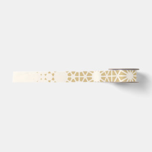 Goldene geometrische Sternexplosion Kinderdusche Satinband