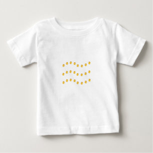 Goldene gepunktete Linien Baby T-shirt