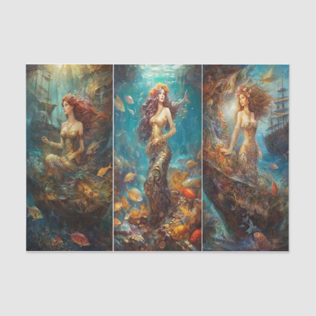 Goldene Gewässer Seidenpapier (Vorderseite)