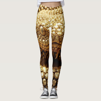 Goldene Giftviper Leggings