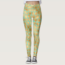 Goldene Giraffe auf Minze