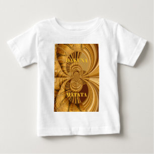 Goldene Giraffe Kunstdruckerei Baby T-shirt