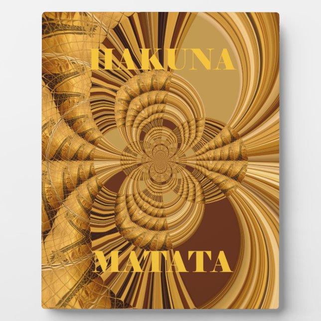 Goldene Giraffe Kunstdruckerei Fotoplatte (Vorderseite)