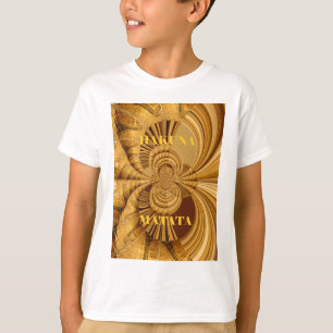 Goldene Giraffe Kunstdruckerei T-Shirt
