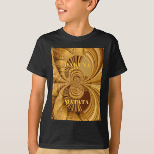 Goldene Giraffe Kunstdruckerei T-Shirt