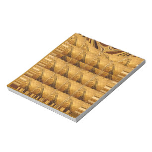 Goldene Giraffe Tiermotiv Kunst drucken Notizblock