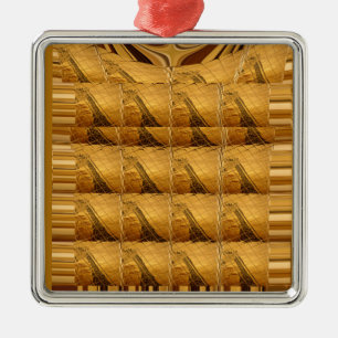 Goldene Giraffe Tiermotiv Kunst drucken Ornament Aus Metall