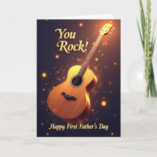 Goldene Gitarre Du rockst Karte