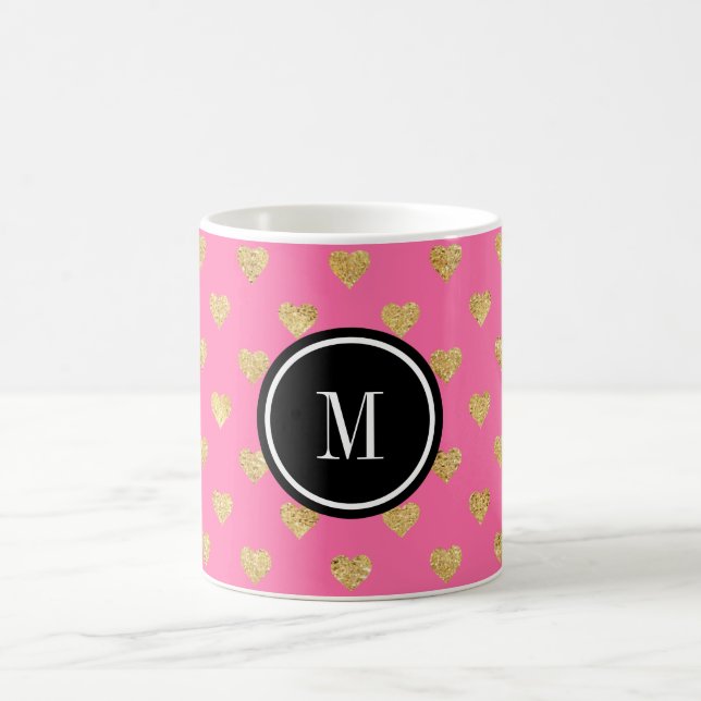Goldene Glitzer Kaffeetasse (Mittel)