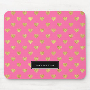 Goldene Glitzer Mousepad