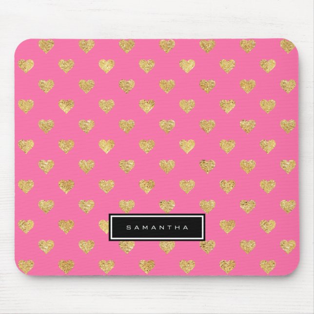 Goldene Glitzer Mousepad (Vorne)