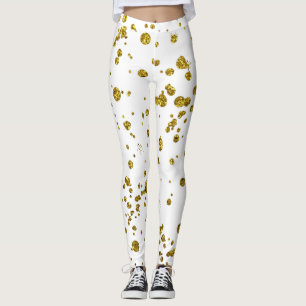 Goldene Glitzer schön Leggings