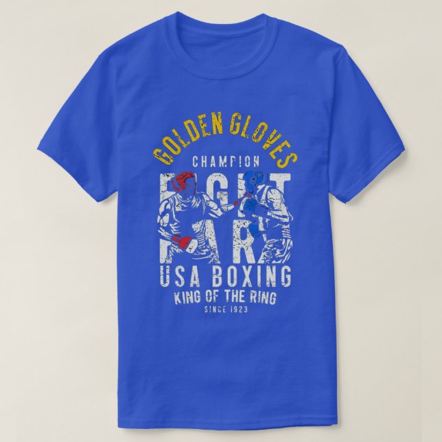 Goldene Gloves Boxing T-Shirt (Design vorne)
