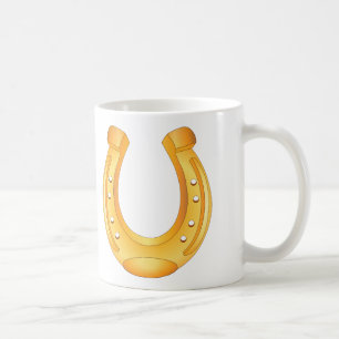 Goldene glückliche HufeisenTasse Tasse