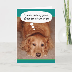 Goldene Golden Golden Golden Retriever Geburtstags Karte