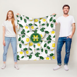 Goldene goldene Fußbälle Mädchen Jungs Sportraum Fleecedecke