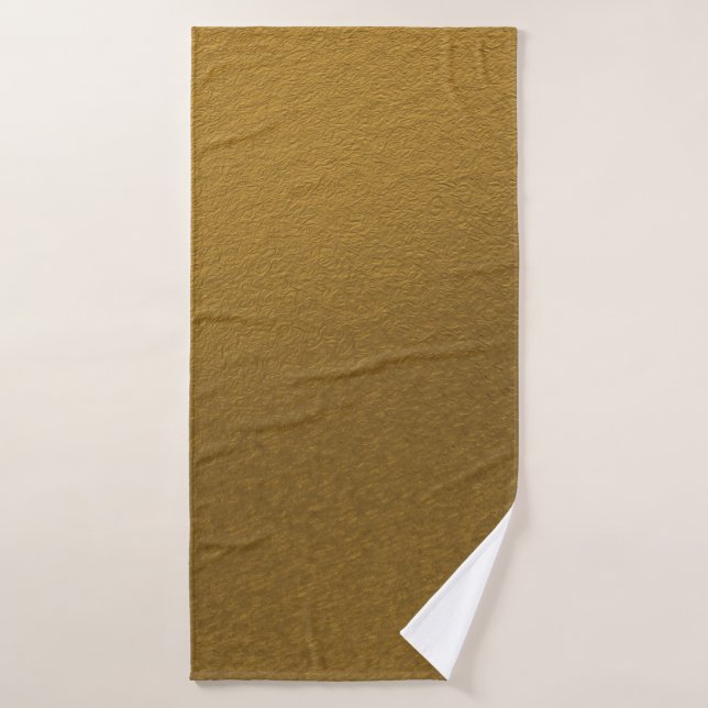 Goldene, goldfarbene, elegante Textur Badehandtuch (Badehandtuch)