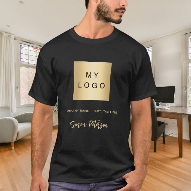 Goldene Goldfirmenmarke T-Shirt (Von Creator hochgeladen)