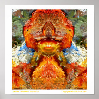 Goldene Göttin des Überflusses Poster