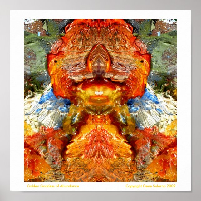 Goldene Göttin des Überflusses Poster (Vorne)