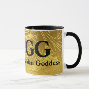 Goldene Göttin feiert glückliche 50. Geburtstagsfe Tasse