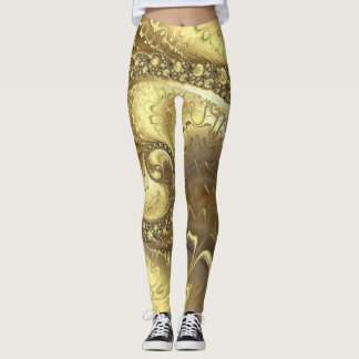 "Goldene Göttin: Luxe Leggings für jeden Moment!